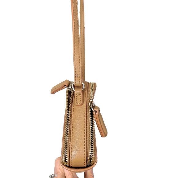 Nine West Gold Studded Adj. Strap Crossbody Bag - Picture 4 of 8